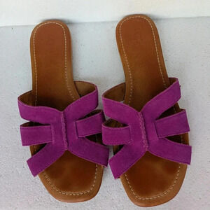 UGG Teague Dragon Fruit Suede Sandals Slides Women 9